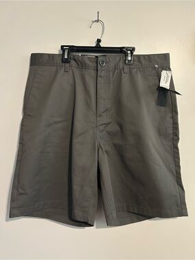 Volcom Men's Charcoal Flat Front Shorts